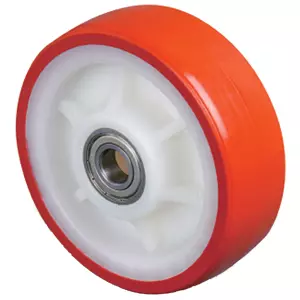 Полиуретановое колесо без крепления ZB-150 мм, 550 кг (обод - полиамид, шарикоподшипник)