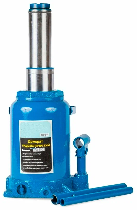 Домкрат двухштоковый гидравлический бутылочный 20 т