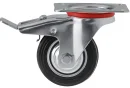 SCb 97 - Промышленное колесо 85 мм (площадка, поворотн., тормоз, черн. рез., роликоподш.)