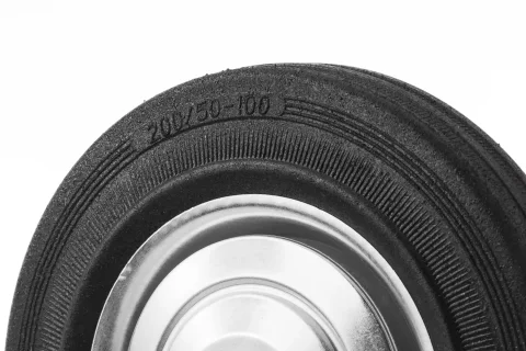 C 80 - Промышленное колесо без крепления 200 мм (черн. рез., роликоподш.)