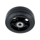 DL80 (K) - Большегрузное колесо без кронштейна 203мм (черная резина, шарикоподш.)