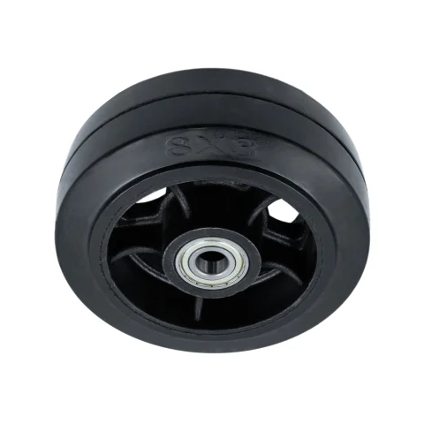DL80 (K) - Большегрузное колесо без кронштейна 203мм (черная резина, шарикоподш.)
