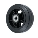 DL80 (K) - Большегрузное колесо без кронштейна 203мм (черная резина, шарикоподш.)